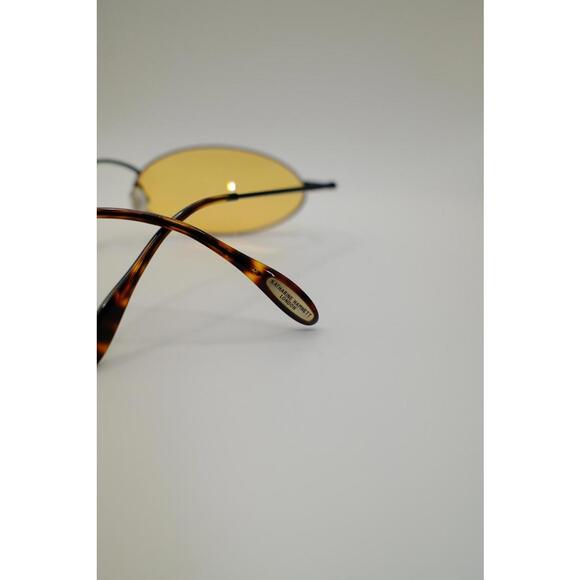 90s Katharine Hamnett Oval Frame Yellow Tint Sunglass - Picture 5 of 7